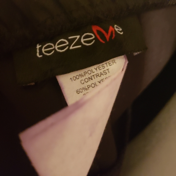 Teeze me strapless black/ silver striped A Line party dress size 7 - Picture 7 of 8